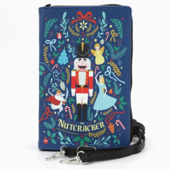The Nutcracker Book Clutch Crossbody Bag in Vinyl  - Book Lover Gifts NWT - Picture 1 of 5